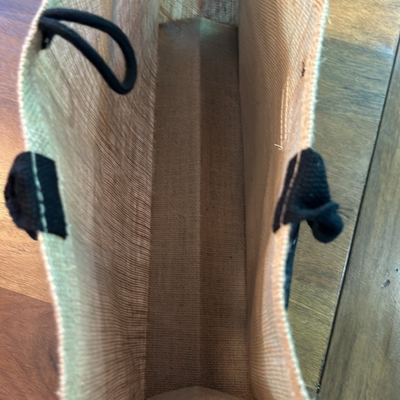 Hello Weekend Jute and Canvas Tote - Picture 4 of 6